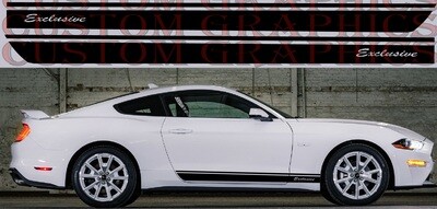 Vinyl Decal Custom Stickers Graphic kit Compatible with Mustang