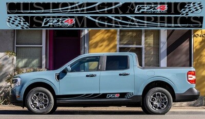 Set of Stickers Decal Stripe body kit Compatible with Maverick FX4 Off Road