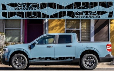 Custom Auto Vinyl Graphics Compatible with Maverick
