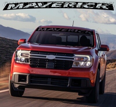 Front Glass Vinyl Sticker Compatible with Maverick