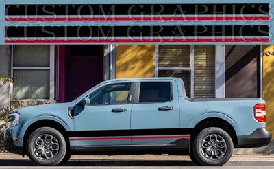 Classic Side Door Stripe Custom kit Stickers Set Kit Compatible with Maverick