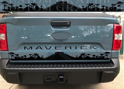 Tailgate Stripe Decal Graphic Compatible with Maverick
