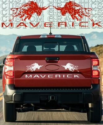 Hit the Road in Style: Vinyl Stickers for Cars Decals Tailgate Compatible with Maverick