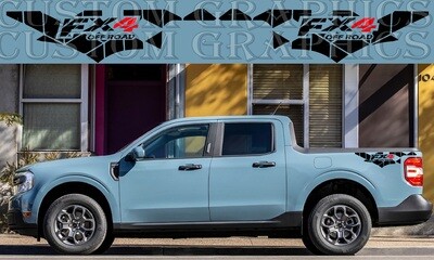 Side Door Stripe Custom kit Stickers Set Kit Compatible with Maverick FX4 Off Road