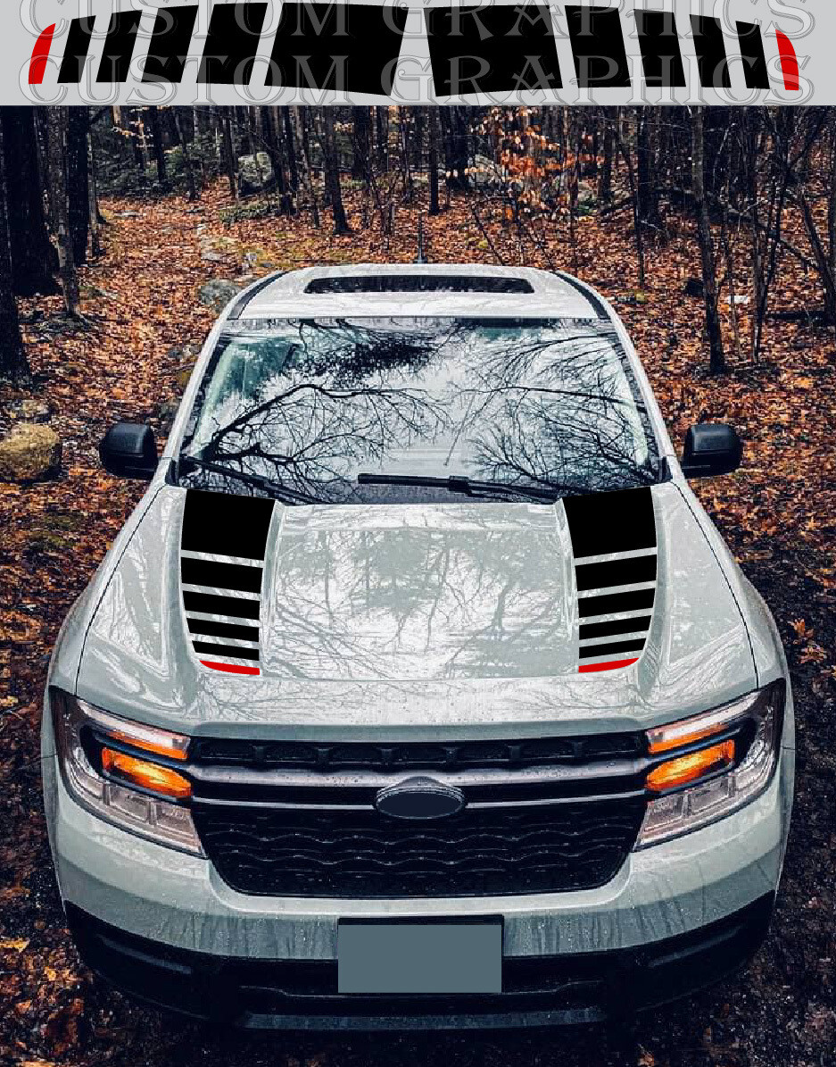 Hood Stickers Set Kit Compatible with Maverick