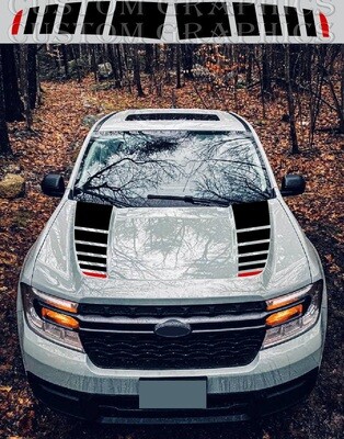 Hood Stickers Set Kit Compatible with Maverick