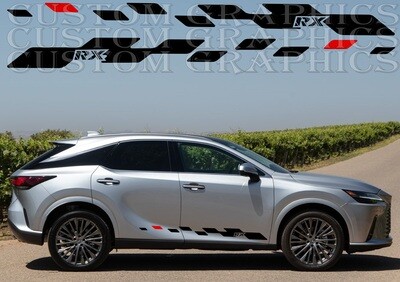 Sport Sticker Decal Side Door Stripes Compatible with RX 2023