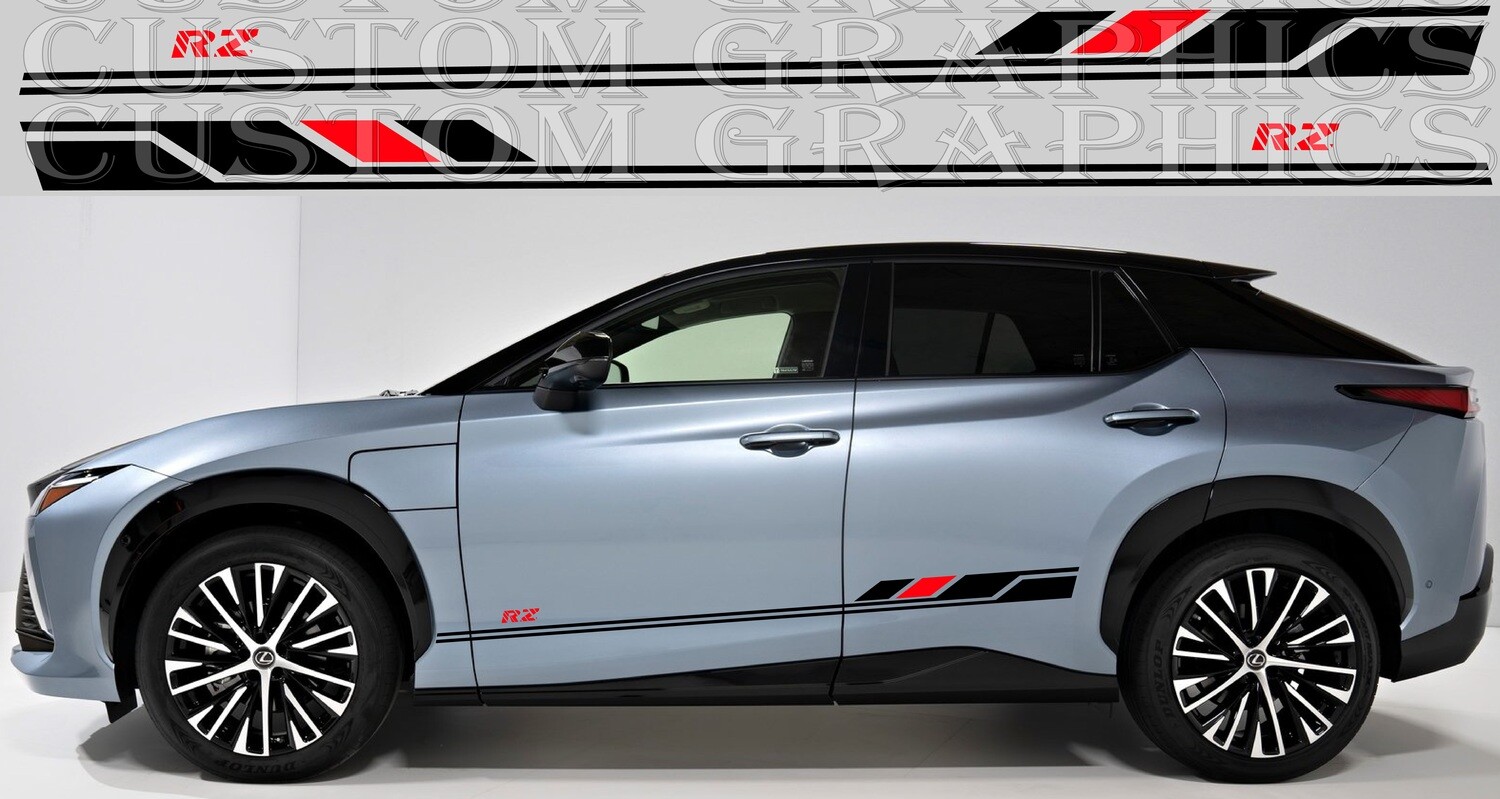 2x body decals side stripes Compatible with RZ