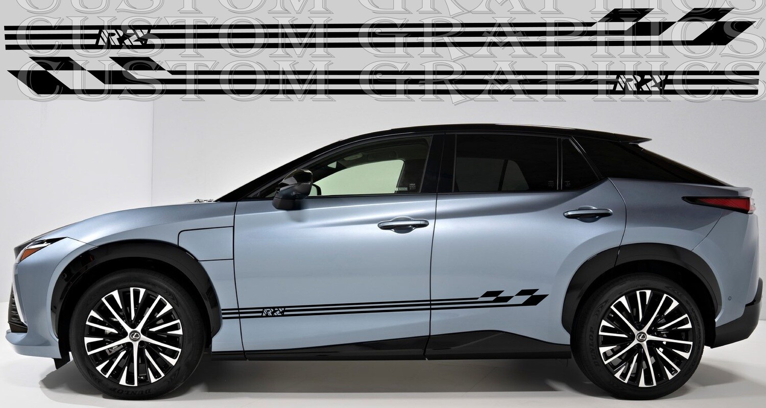 Set of Racing Side Stripes Decal Compatible with RZ
