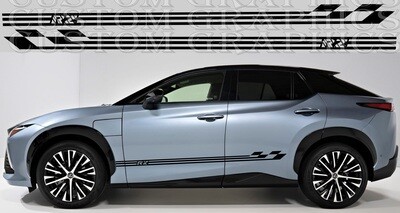 Set of Racing Side Stripes Decal Compatible with RZ