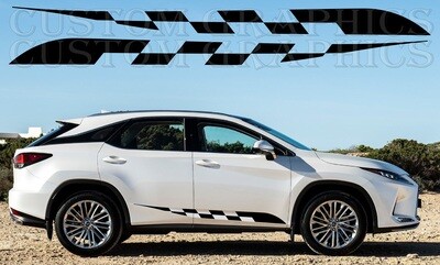 Side door vinyl decal sticker Compatible with RX350 2016-2022