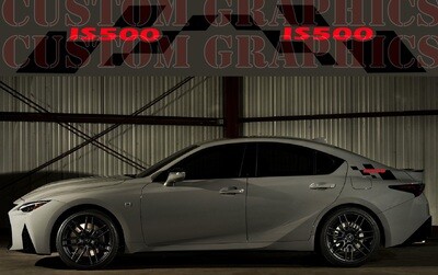 Side Stripe Decal Graphic Sticker Kit Compatible with IS500