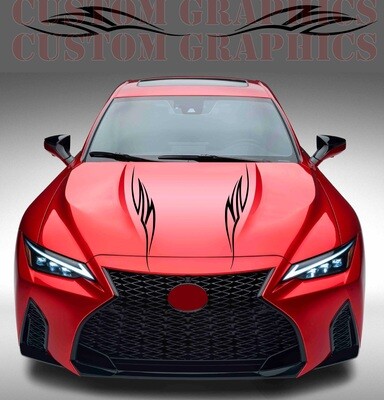Tribal Hood vinyl decal sticker Compatible with IS500