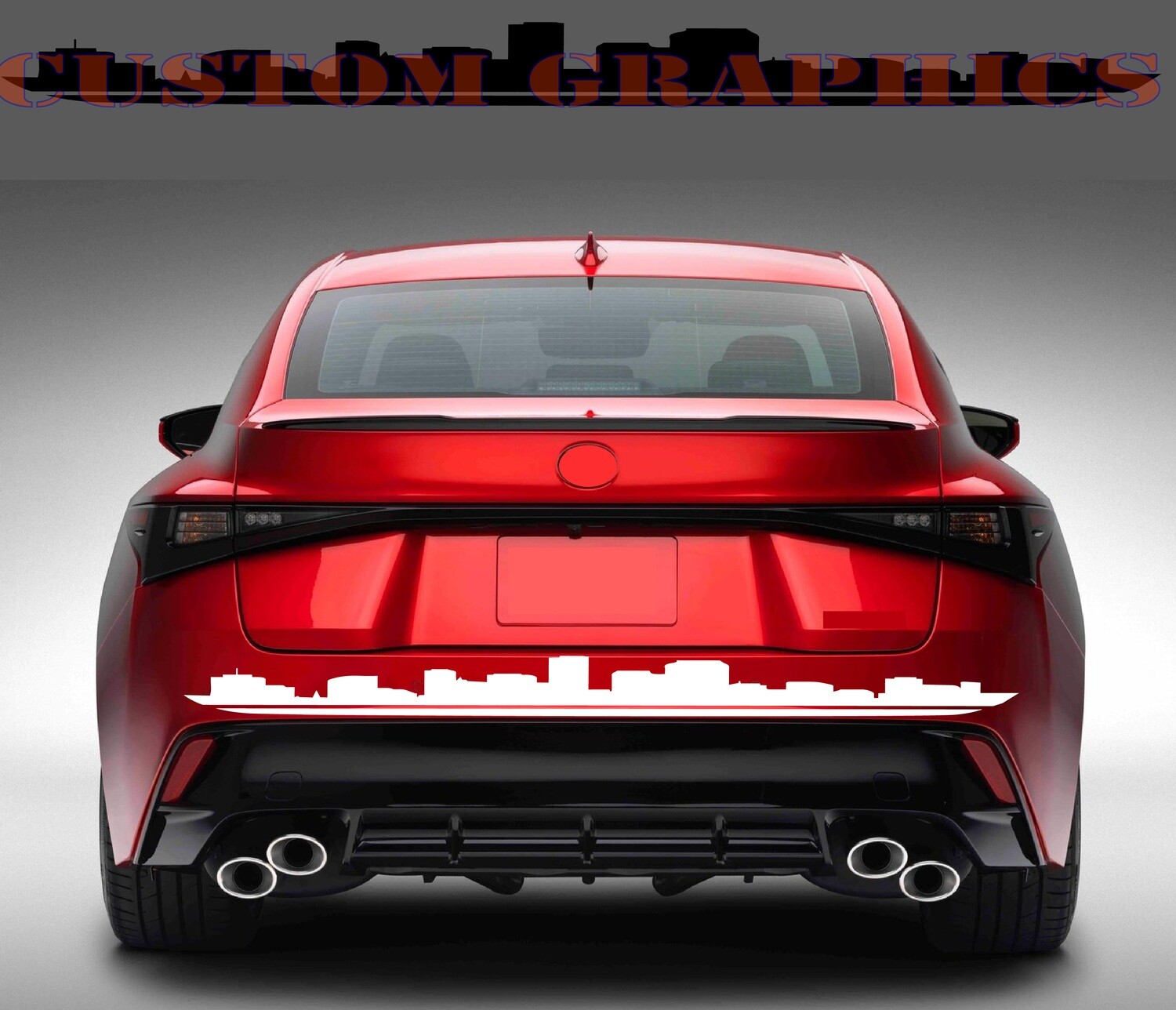 Tailgate vinyl decal sticker Compatible with IS500