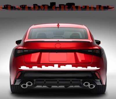 Tailgate vinyl decal sticker Compatible with IS500