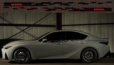Sport Sticker Decal Side Door Stripes Compatible with IS500