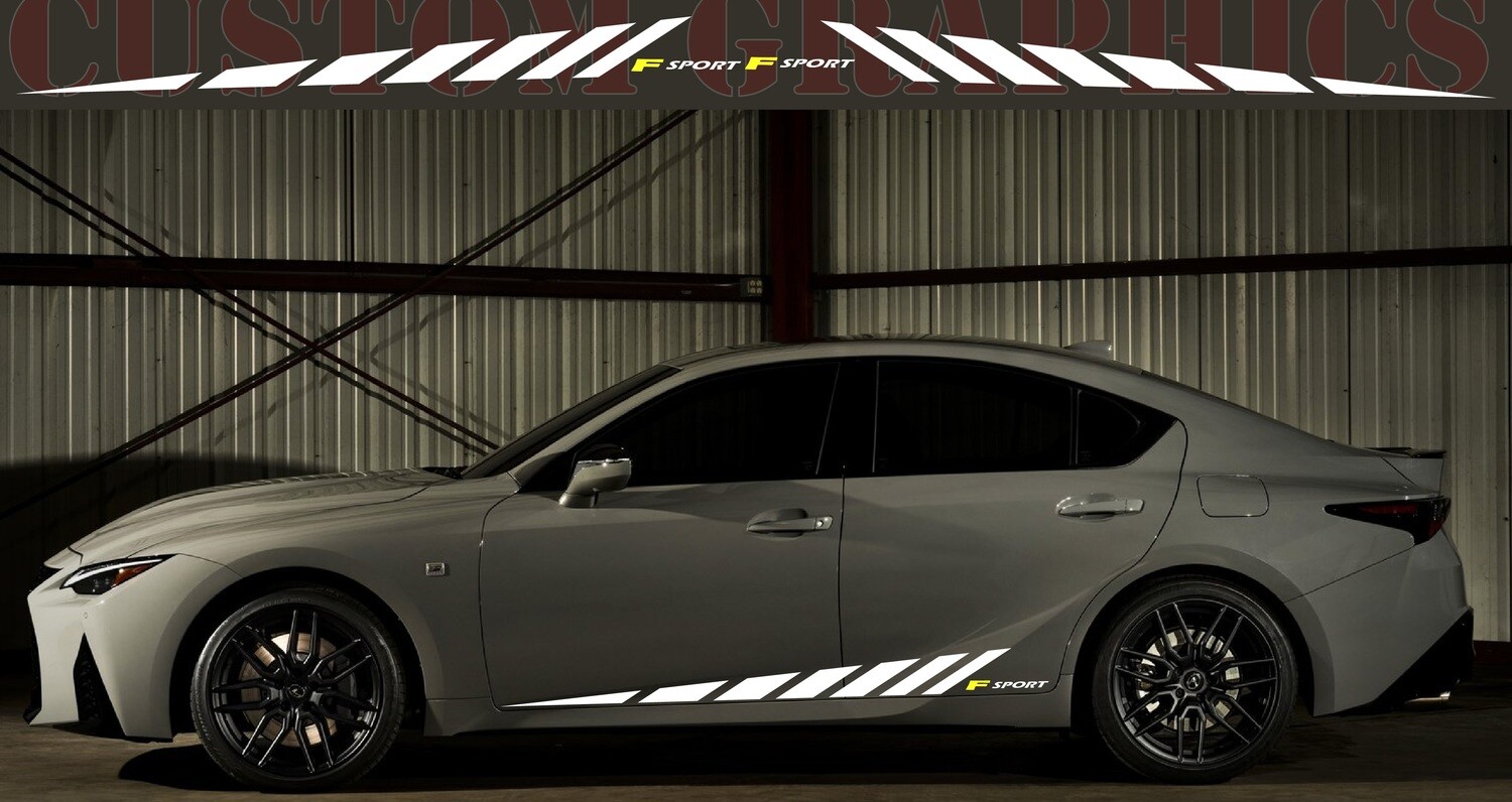 Set of Stickers Decal Stripe body kit Compatible with IS500