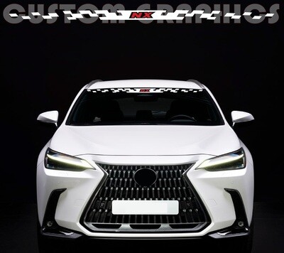Custom Front Glass Auto Vinyl Graphics Decals Compatible with NX