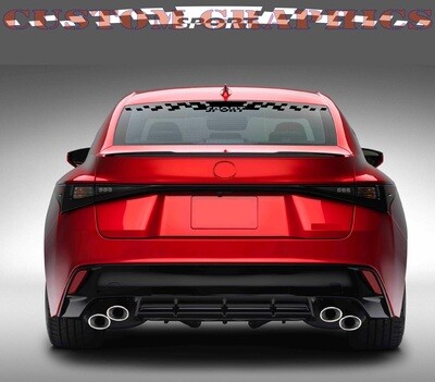 Back Glass vinyl decal sticker Compatible with IS500