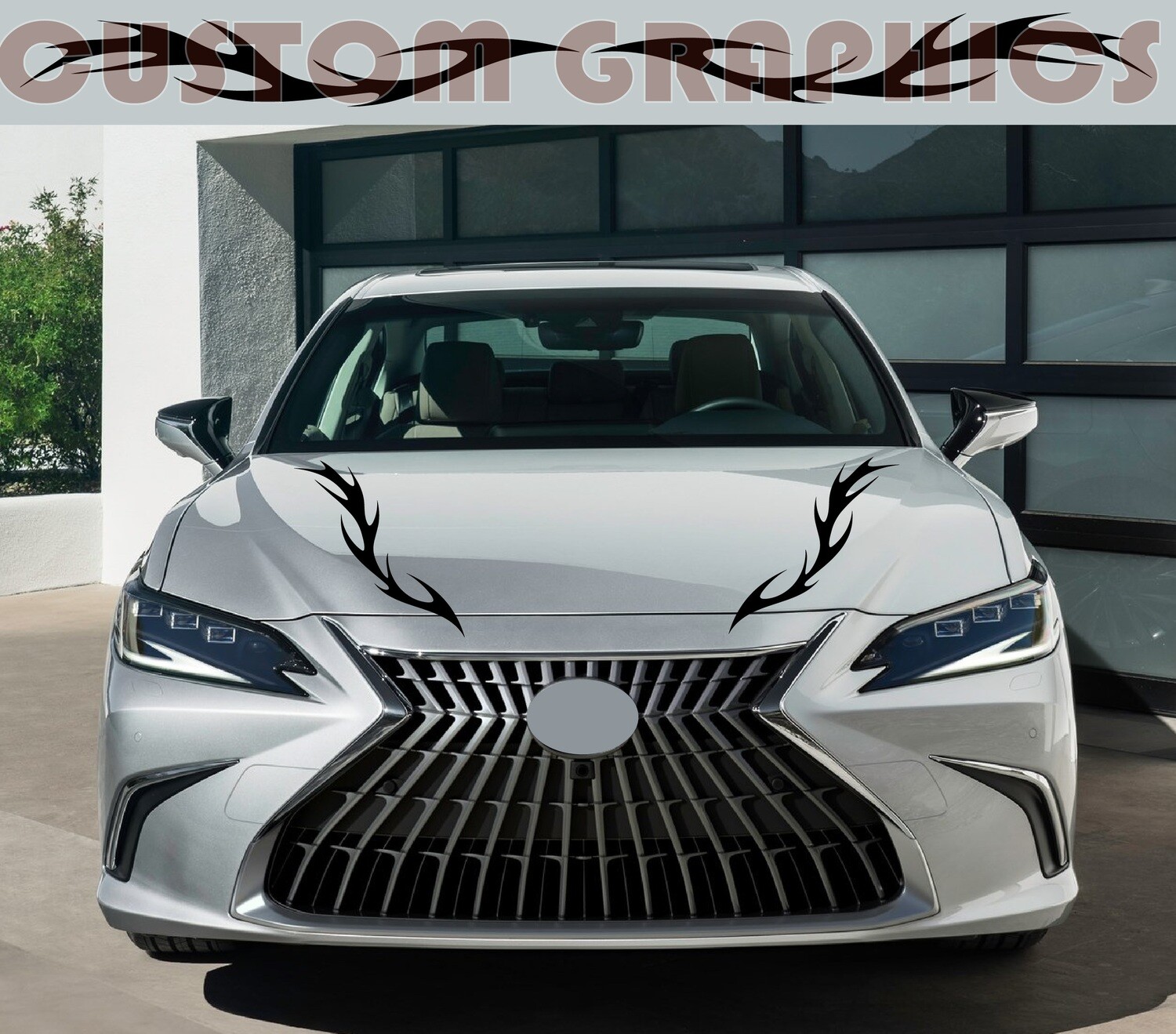Hood Vinyl Decals for Your Ride Compatible with ES