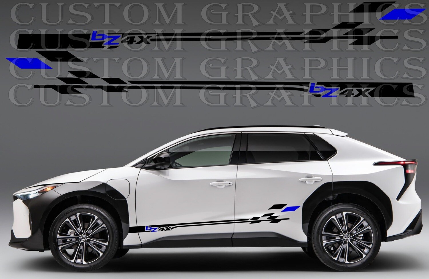 Custom Auto Vinyl Graphics Compatible with bZ4X 2023