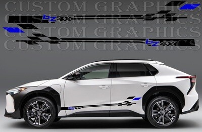 Custom Auto Vinyl Graphics Compatible with bZ4X 2023