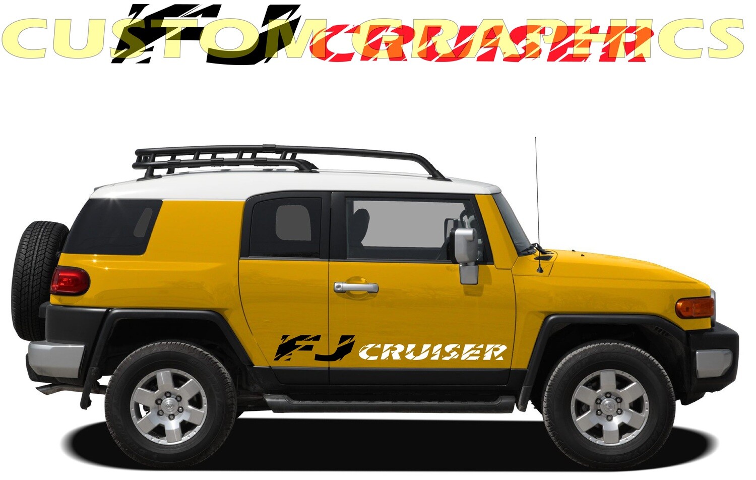 Decals side stripes Compatible with Toyota FJ Cruiser