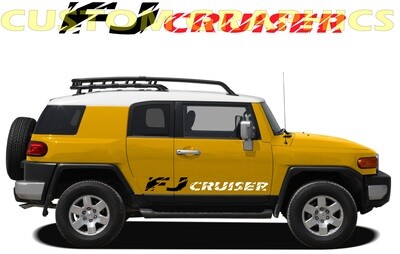 2x body decals side stripes Compatible with FJ Cruiser