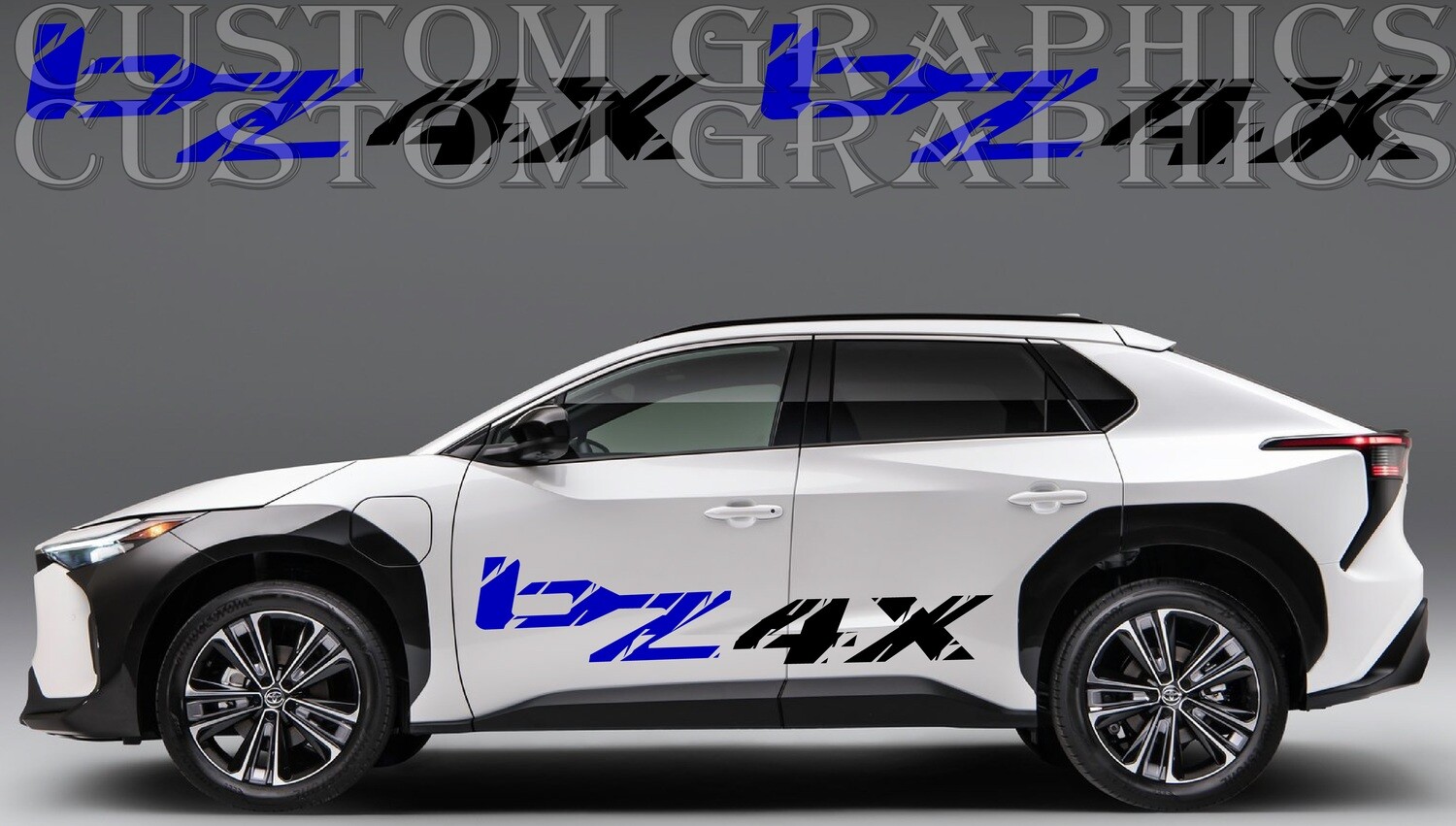 2x body decals side stripes Compatible with bZ4X 2023
