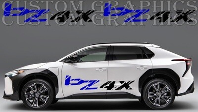 2x body decals side stripes Compatible with bZ4X 2023