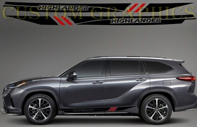 Hit the Road in Style: Vinyl Stickers for Cars Compatible with Highlander