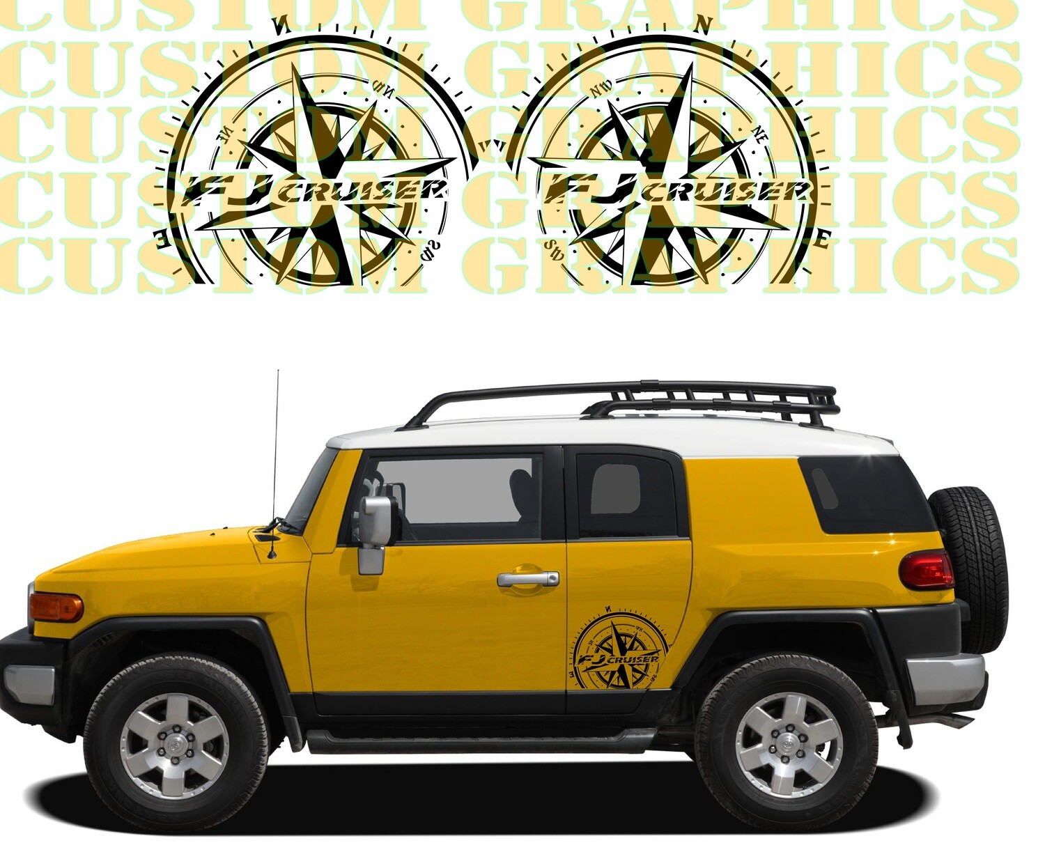 Stick and Drive: Premium Car Vinyl Graphics Compatible with FJ Cruiser