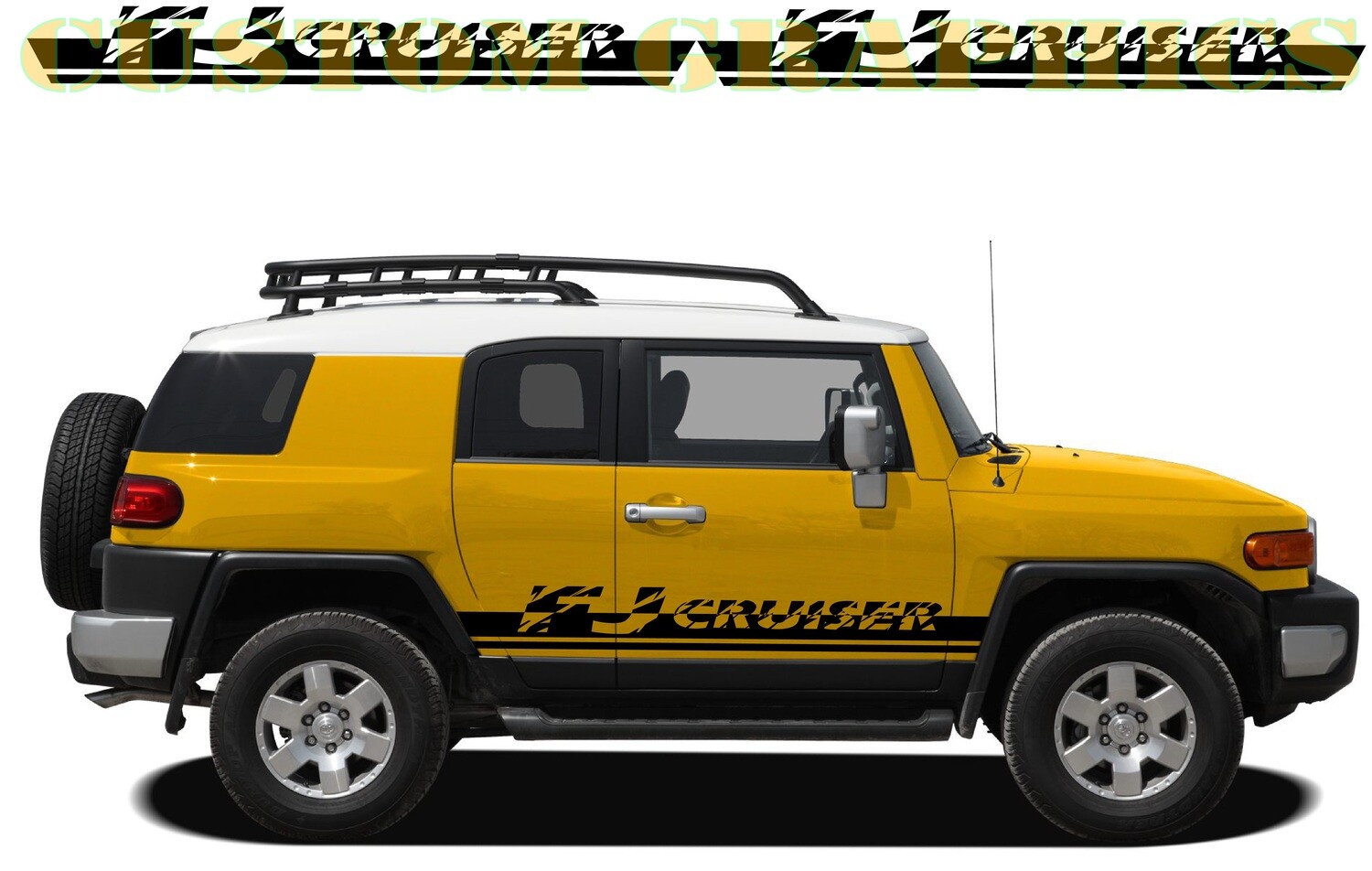 Premium vinyl car decals Compatible with Toyota FJ Cruiser