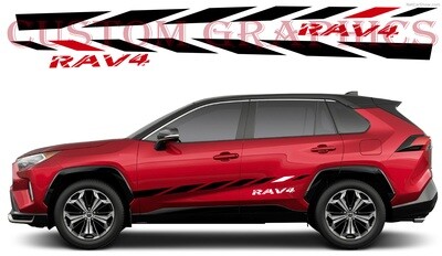 Side door vinyl decal sticker Compatible with  Rav4 Prime 2021