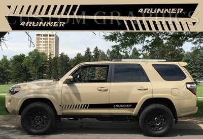 Decal Graphic Sticker Door Sport Stripe Kit Compatible with 4Runner TRD Pro