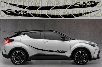 Vinyl Decal Custom Stickers Graphic kit Compatible with C-HR GR Sport
