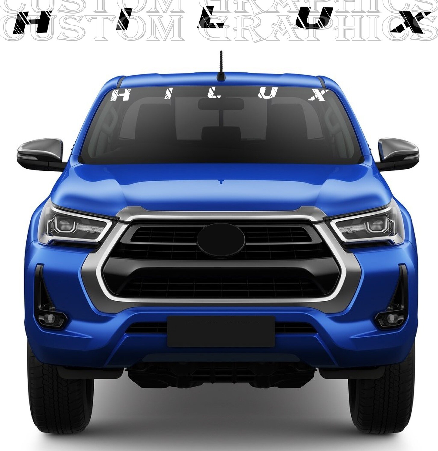Front glass Decal Stripe body kit  Compatible with Hilux