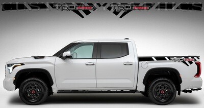 2x body decals side stripes Compatible with Tundra 2022