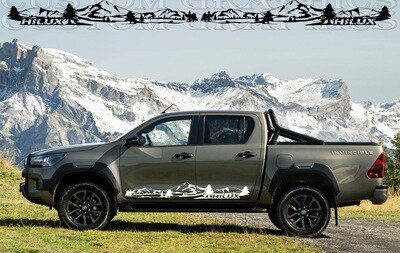 Custom vinyl decals for cars Compatible with Toyota Hilux