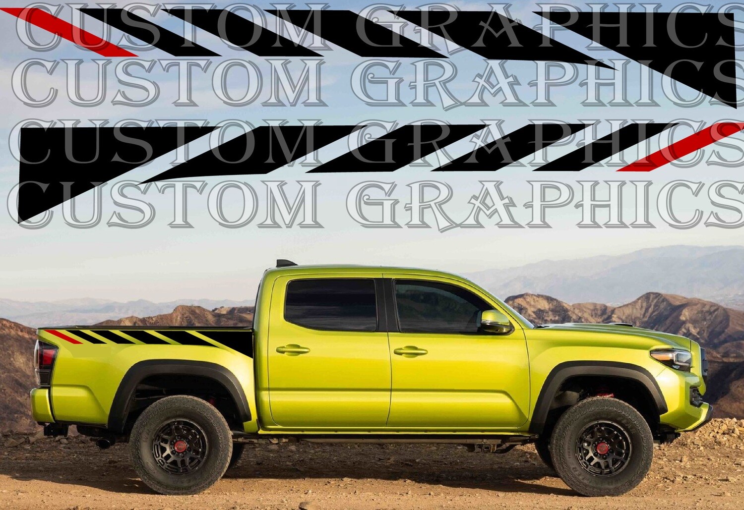 2x body decals side stripe sticker logo graphics Compatible with Tacoma Trail Edition 2022