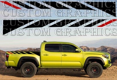 2x body decals side stripe sticker logo graphics Compatible with Tacoma Trail Edition 2022