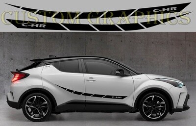 Side door vinyl decal sticker Compatible with C-HR GR Sport
