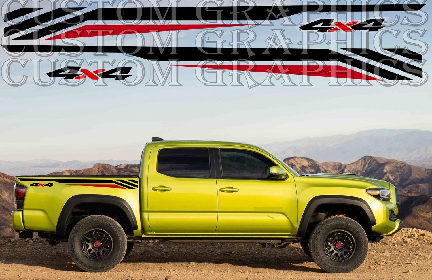 Vinyl Decal Custom Stickers Graphic kit Compatible with Tacoma Trail Edition 2022
