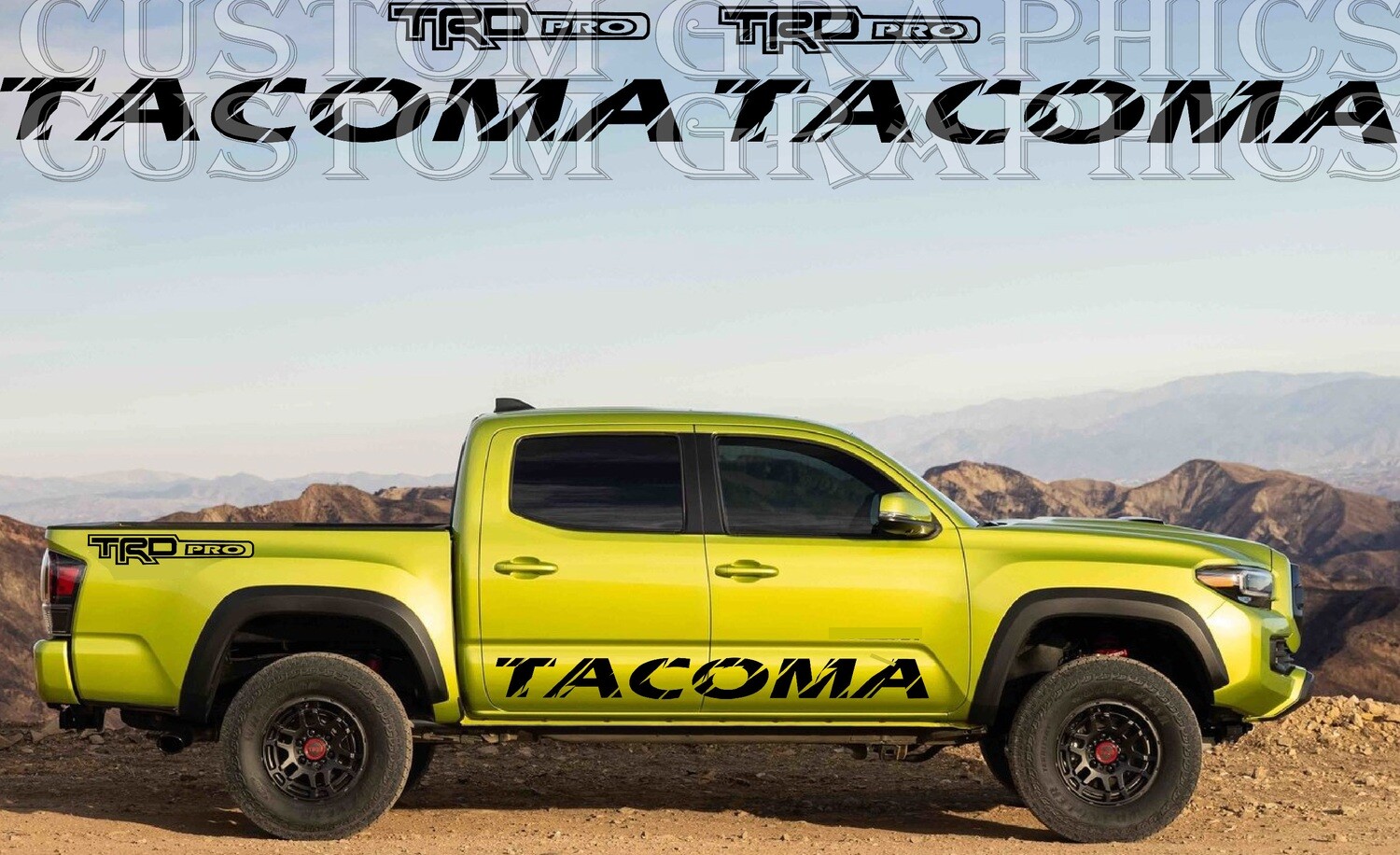 Upgrade Your Car&#39;s Look with Vinyl Stickers Compatible with Tacoma Trail Edition 2022