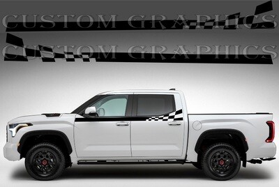 Set of Racing Side Stripes Decal Sticker Graphic Compatible with Tundra 2022