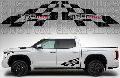 Side Stripe Decal Graphic Sticker Kit Compatible with Tundra 2022