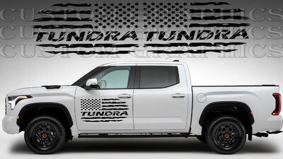 American Flag Side Door Stripe Custom kit Stickers Set Kit Compatible with Tundra 2022
