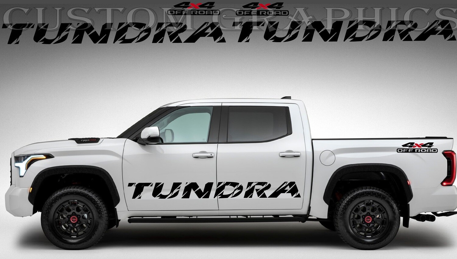 4x Vinyl Decals for Your Ride Compatible with Tundra 2022