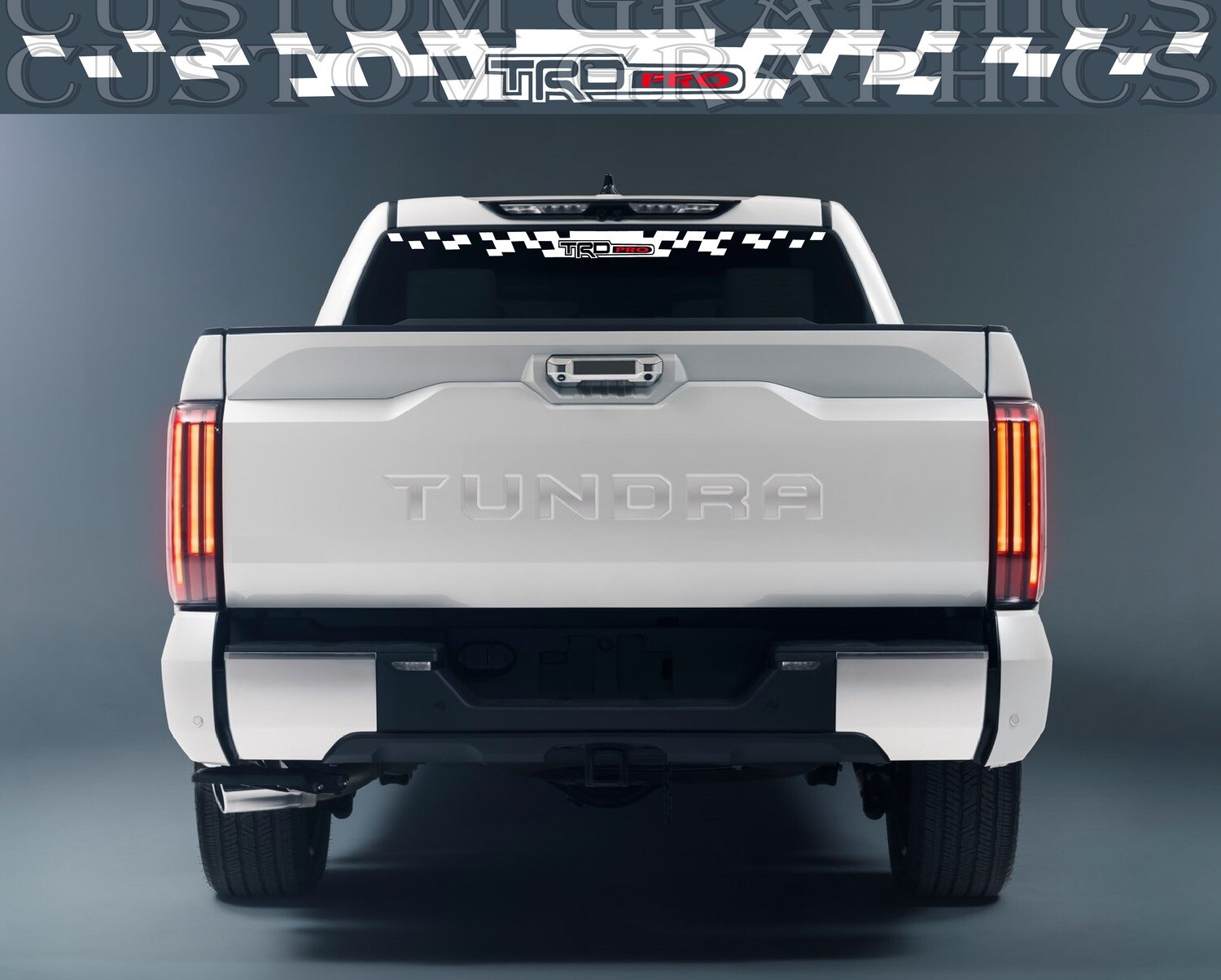 Tailgate Stripe Decal Graphic Sticker Compatible with Tundra 2022