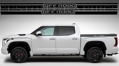 Pair of Sport Side Stripes Decal Sticker Vinyl Compatible with Tundra 2022